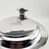 Large Victorian Sterling Silver Three Pint Lidded Tankard