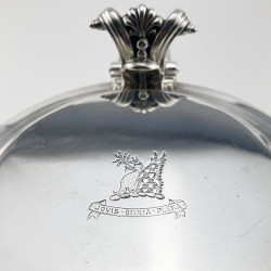 Large Victorian Sterling Silver Three Pint Lidded Tankard