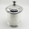 Large Victorian Sterling Silver Three Pint Lidded Tankard
