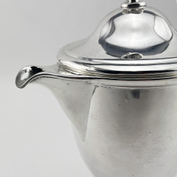 Victorian Silver Plated Argyle with Crested Plain Urn Shaped Body