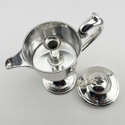 Victorian Silver Plated Argyle with Crested Plain Urn Shaped Body