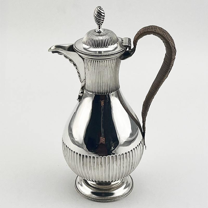 Elegant Victorian Sterling Silver Water Jug (1878)