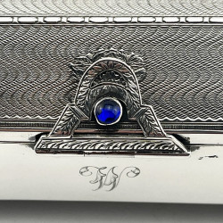 Unusual Shaped Sterling Silver Jewellery or Trinket Box