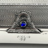 Unusual Shaped Sterling Silver Jewellery or Trinket Box