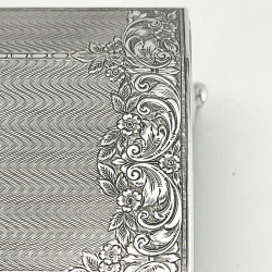 Unusual Shaped Sterling Silver Jewellery or Trinket Box