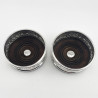 Pair of Decorative Victorian Silver Plated Wine Coasters