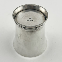 Good Gauge Sterling Silver Beaker by William Comyns & Sons