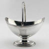 Elegant George III Robert Hennell Sterling Silver Sugar Basket (1789)