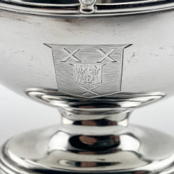 Elegant George III Robert Hennell Sterling Silver Sugar Basket