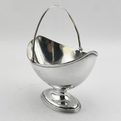 Elegant George III Robert Hennell Sterling Silver Sugar Basket