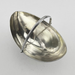 Elegant George III Robert Hennell Sterling Silver Sugar Basket