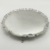 Very Good Gauge Sterling Silver Salver with Chippendale Border (1936)