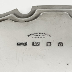 Very Good Gauge Sterling Silver Salver with Chippendale Border