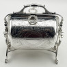 Decorative Late Victorian Silver Plated Folding Biscuit Warmer