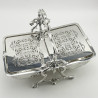 Decorative Late Victorian Silver Plated Folding Biscuit Warmer