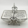 Decorative Late Victorian Silver Plated Folding Biscuit Warmer