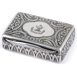 Victorian Silver Snuff Box...