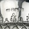 Large Pair of Trumpet Shaped Edwardian Sterling Silver Vases