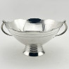 Large Art Deco Style Sterling Silver Bowl by James Dixon & Sons (1938)