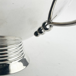 Large Art Deco Style Sterling Silver Bowl by James Dixon & Sons
