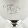 Victorian Silver Plated Argyle with Crested Plain Urn Shaped Body