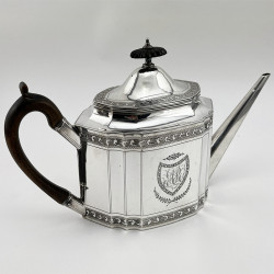 Georgian Robert Hennell Sterling Silver Teapot