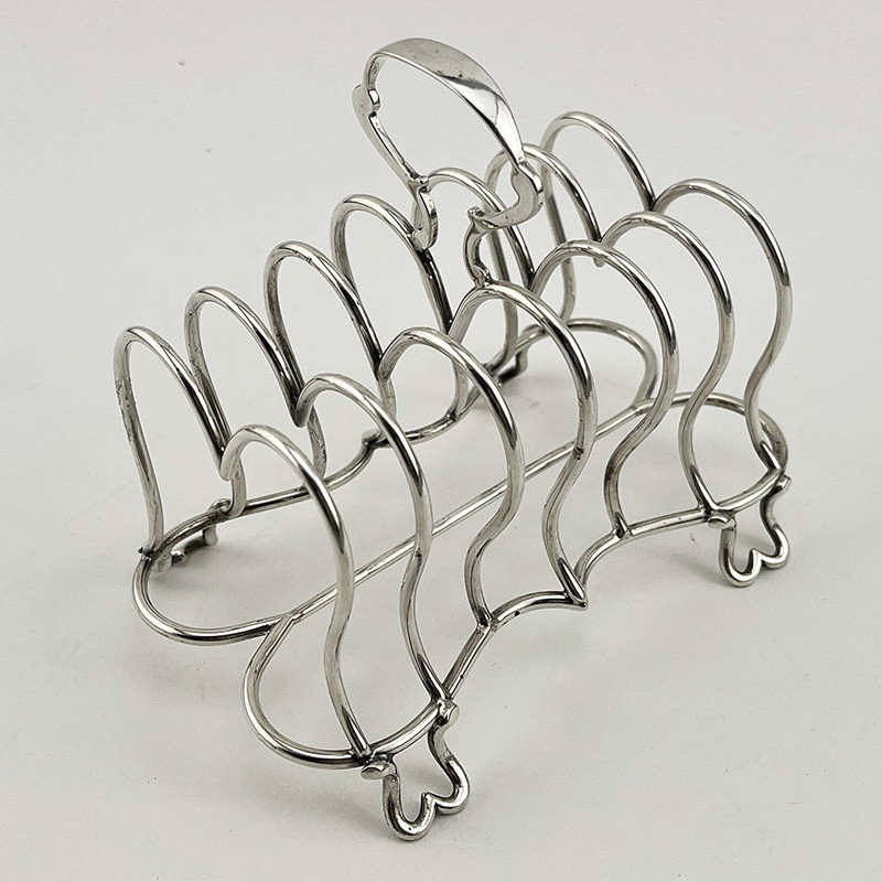 Good Quality Victorian Sterling Silver Toast Rack (1890)