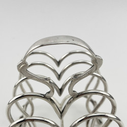 Good Quality Victorian Sterling Silver Toast Rack