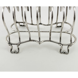 Good Quality Victorian Sterling Silver Toast Rack