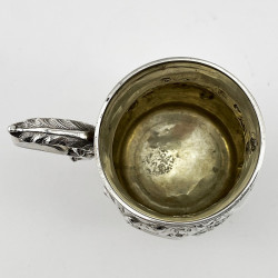 Decorative Victorian Sterling Silver Pint Mug