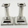 Pair of Edwardian Sterling Silver Candlesticks (1909)