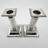 Pair of Edwardian Sterling Silver Candlesticks