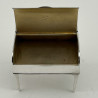 Sterling Silver Jewellery or Trinket Box in the Shape of a Writing Desk