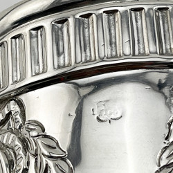 Edwardian Sterling Silver Sugar Caster with Pull Off Pierced and Waisted Neck