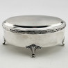 Swedish 830 Grade Sterling Silver Jewellery Box (c.1910)