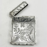 Beautifully Engraved Victorian Sterling Silver Card Case