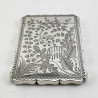 Beautifully Engraved Victorian Sterling Silver Card Case (1873)