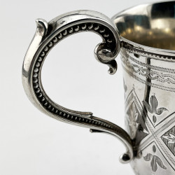 Good Quality Victorian Sterling Silver Christening Mug