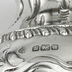 Large Sterling Silver Sugar Caster in an Inverted Pear Shape
