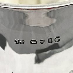 Fern Engraved Victorian Sterling Silver Goblet or Trophy