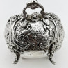 Good Quality Victorian Sterling Silver Sugar Bowl with Matching Sifter Spoon