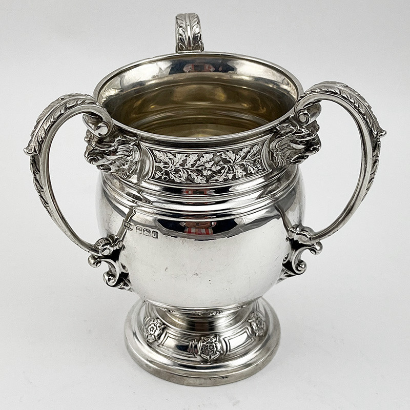 Heavy Gauge 11 Troy Oz Sterling Silver Loving Cup (1905)