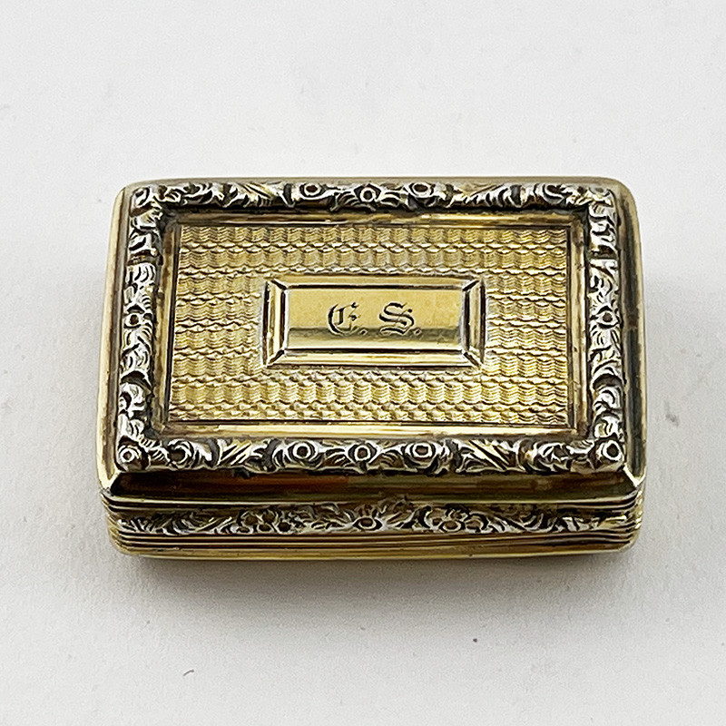 Good Quality Georgian Sterling Silver Gilt Vinaigrette (c.1825)