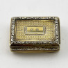 Good Quality Georgian Sterling Silver Gilt Vinaigrette (c.1825)