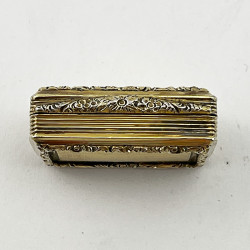 Good Quality Georgian Sterling Silver Gilt Vinaigrette