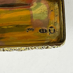 Good Quality Georgian Sterling Silver Gilt Vinaigrette