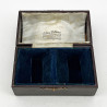 Unusual Edwardian Design Boxed Pair of Sterling Silver Napkin Rings