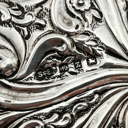 Decorative Victorian Sterling Silver Blotter