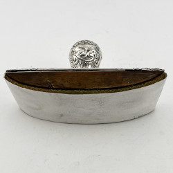 Decorative Victorian Sterling Silver Blotter