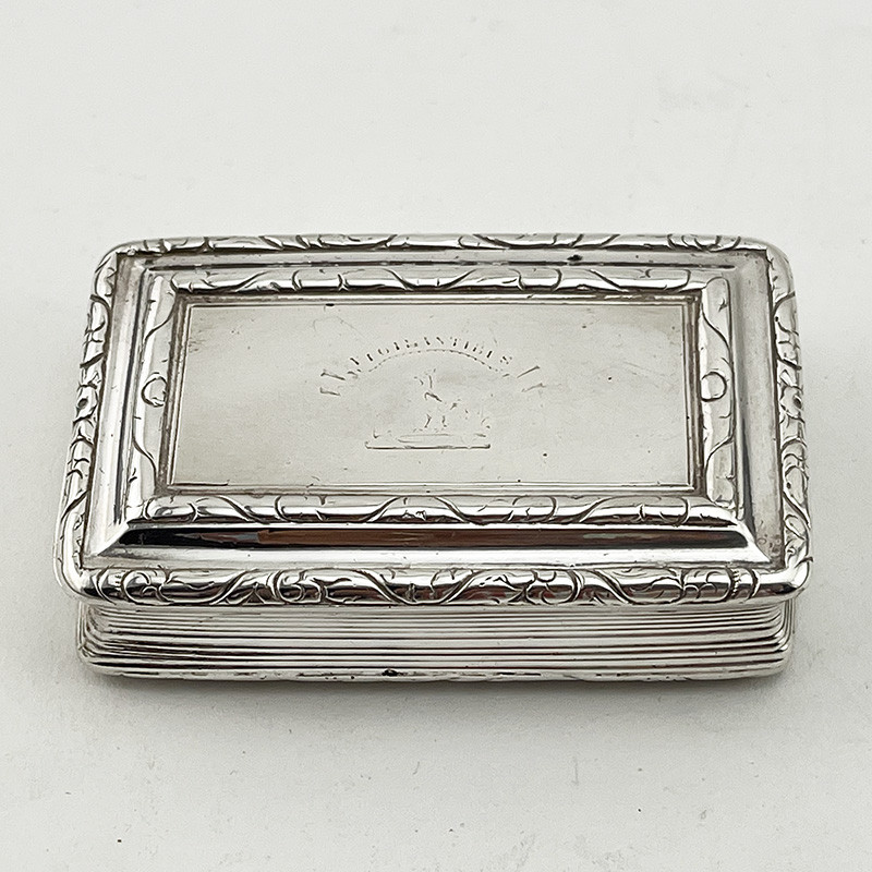 William IV Georgian Sterling Silver Snuff Box (1825) William IV Georgian Sterling Silver Snuff Box (1825)